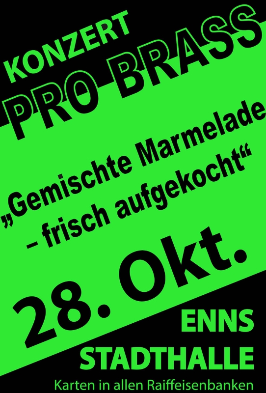 Neongrün Plakat