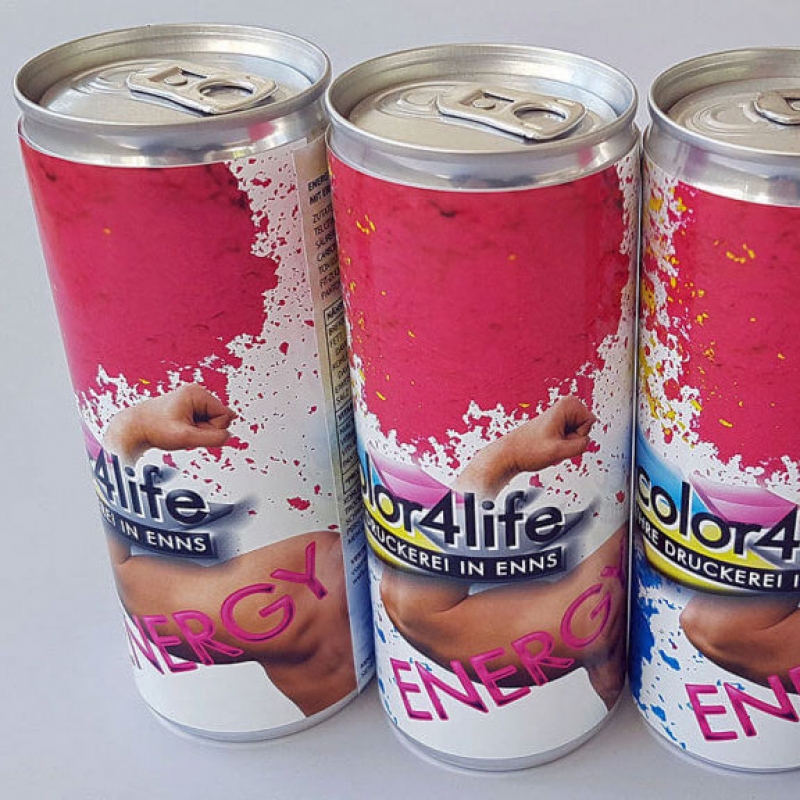 Energydrink 24Tray bedruckt mit Folie Energydrink 24Tray bedruckt mit Folie