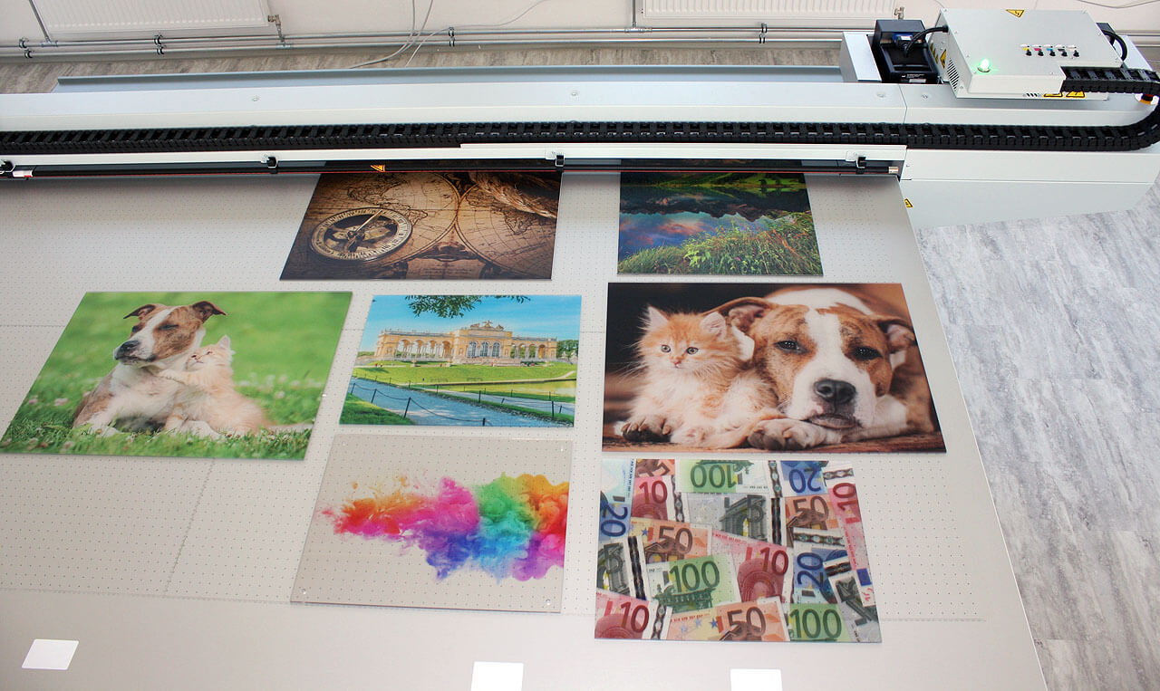 Bei einem Druckvorgang können gleich mehrere Bilder in unterschiedlichen Qualitätsstufen gedruckt werden