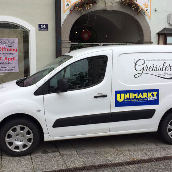 KFZ Aussenwerbung "Greisslerei am Hauptplatz" Enns und Umgebung