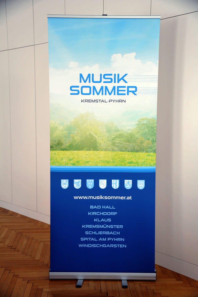 Rollup im Premiumqualität: Musiksommer Bad Hall - Windischgarsten