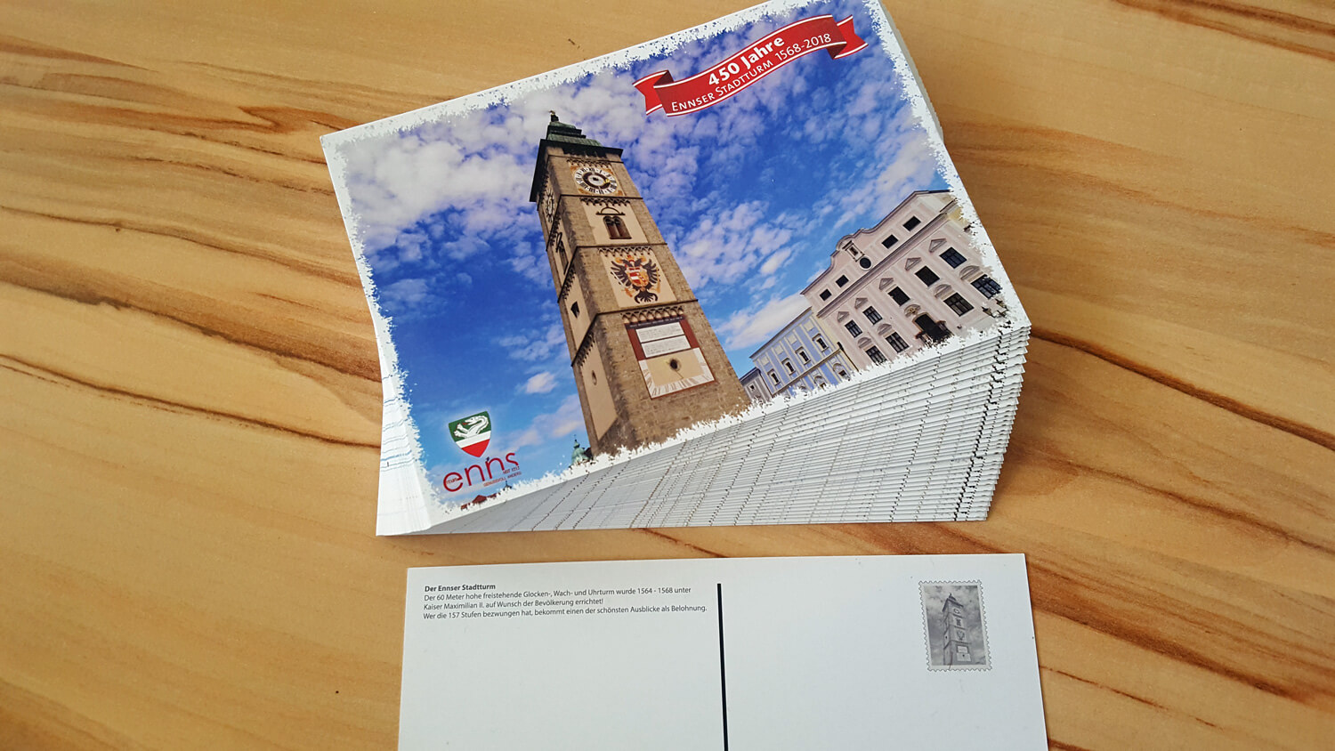 Stadtturm Postkarte aus Enns